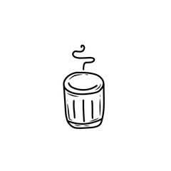handdrawn mug icon