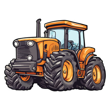 tracktor vector illustration ai generated