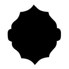 Silhouette Islamic window Illustration