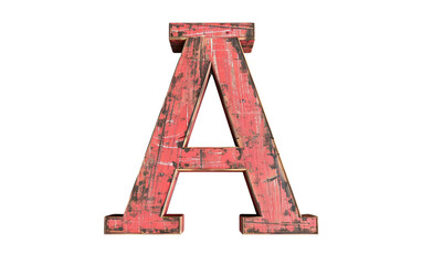 Playful Animated Letter A Sharing a Funny Anecdote Story Isolated on Transparent Background