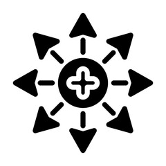 positive ion Solid icon
