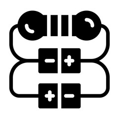 resistor Solid icon