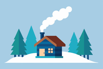Cozy Winter Cabin Escape A Peaceful Snowy Retreat in the Woods