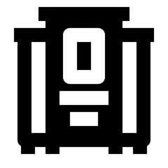 furniture solid icon set