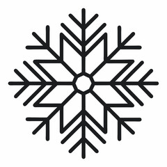 snowflake on a white background