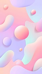 abstract background with pink bubbles