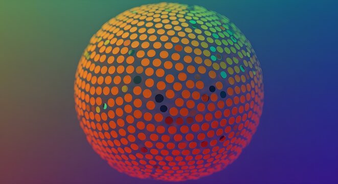 3d render of an abstract globe