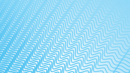 Blue gradient background with stripes wave line pattern