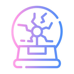 plasma ball Line Gradient Icon