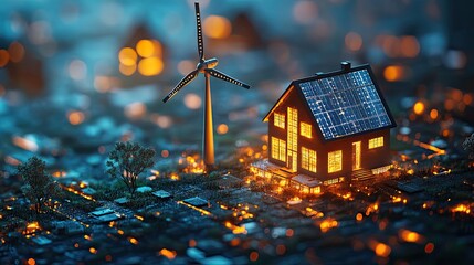 Real-time energy management systems for hybrid renewable solutions in eco-friendly homes.