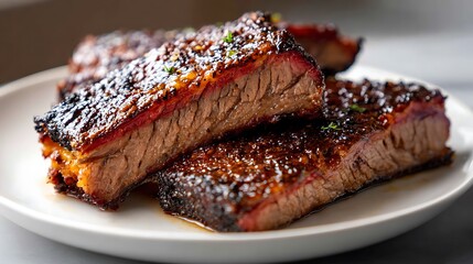 Smoked Beef Ribs with Crispy Bark and Tender Meat