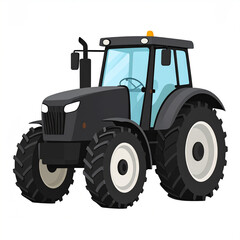 Obraz premium Traktor ciągnik ilustracja