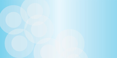 Simple art  minimalist banner background  pastel colorful  Light Blue gradations. Circle effect style geometric