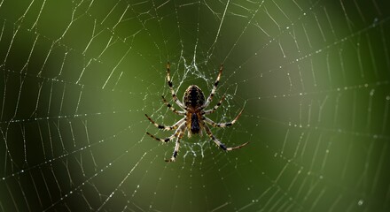 Amazing Spider in its Web Nature's Intricate Design