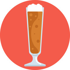 Stylized image of a pint of black beer, typically used for craft or specialty brews.