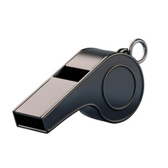 3D black whistle ready to blow
