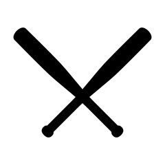 Baseball bat icon vector. Baseball illustration sign. Sport symbol. Softball logo.