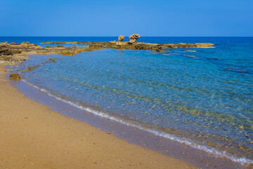 View to landscape of Karpaz Peninsula
