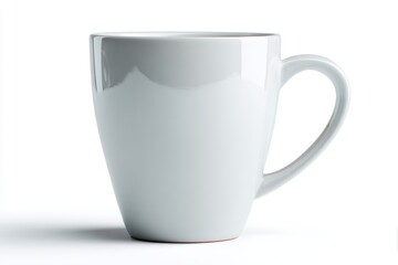 Obraz premium White ceramic mug isolated on white background