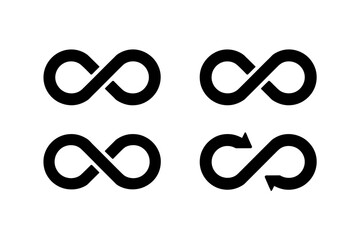 Four infinity symbols in a two by two arrangement