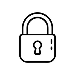 secured locked padlock privacy icon