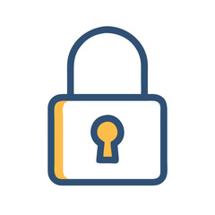 secured locked padlock privacy icon