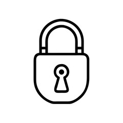 secured locked padlock privacy icon