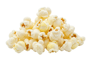 Isolated Pile of Delicious Freshly Popped Popcorn