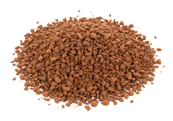 Isolated Pile of Instant Coffee Granules Detailed