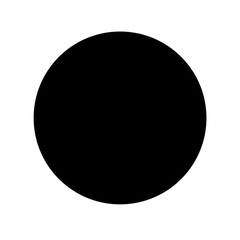 simple solid circle icon