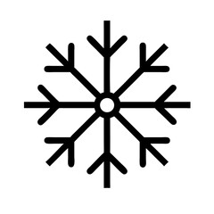 snowflake cold winter icon