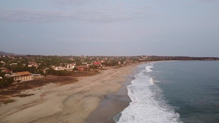 PHOTOGRAPHS OF A SUNSET DAY ON THE BEACHES OF ZICATELA IN PUERTO ESCONDIDO, MEXICO
