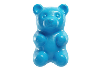 Isolated Blue Gummy Bear Candy Sweet Treat