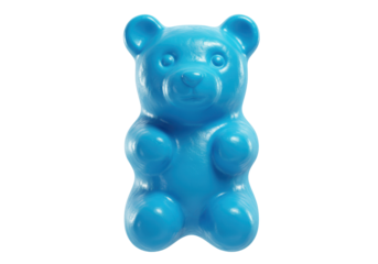 Isolated Blue Gummy Bear Candy Sweet Treat