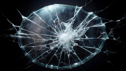Shattered glass texture background broken pieces