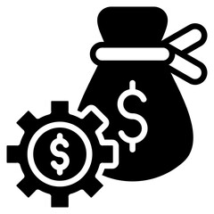 Financial Management outline mixed icon