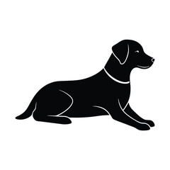 Labrador Retriever Black Vector Silhouette