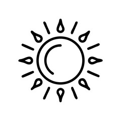 sun clear weather icon