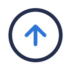 upward pointing navigation arrow icon