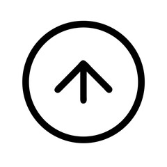 upward pointing navigation arrow icon
