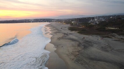 PHOTOGRAPHS OF A SUNSET DAY ON THE BEACHES OF ZICATELA IN PUERTO ESCONDIDO, MEXICO