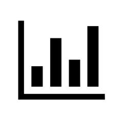 vertical bar graph chart icon