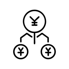 yen asian currency icon