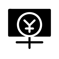 yen asian currency icon