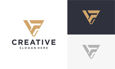 VP initials vector logo