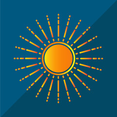 sun abstrak logo vektor