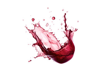 red wine splash drops isolated on white or transparent png