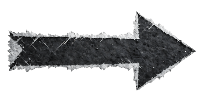 Torn Paper Arrow Grunge Texture Right Direction Pointer