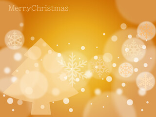 クリスマス■背景■クリスマスカード（ゴールド）