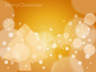 クリスマス■背景■クリスマスカード（ゴールド）